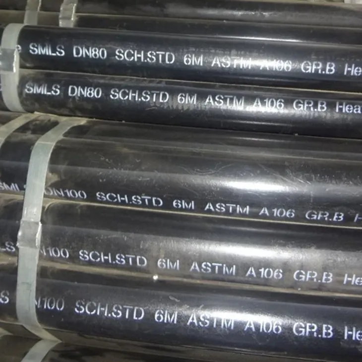 Tubo senza saldatura in acciaio nero AISI B36.10 ASTM A106 B