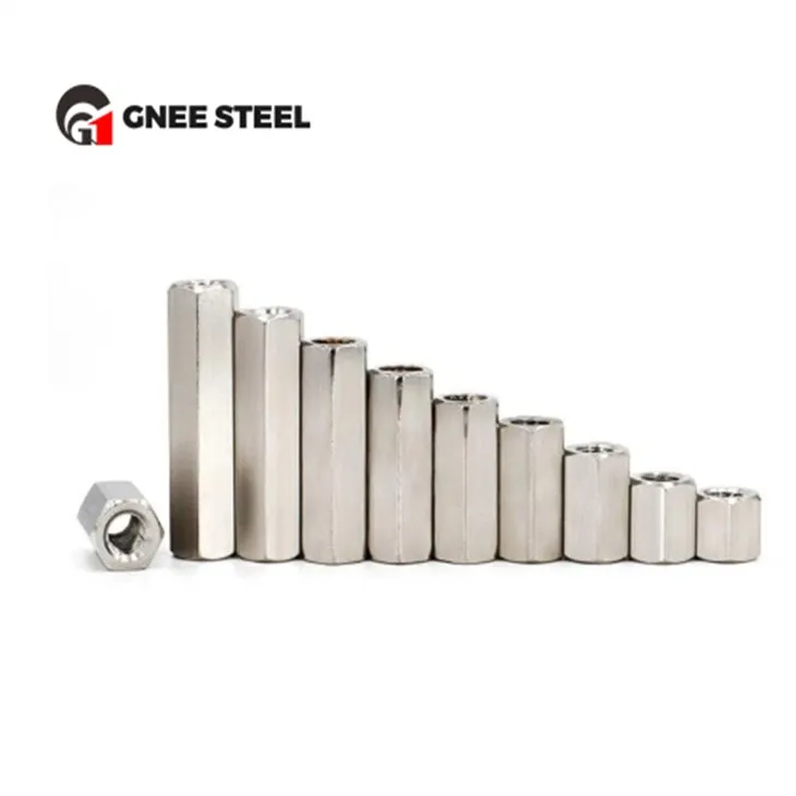 Dadi di accoppiamento esagonali lunghi SS316